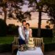 Couple cutting their wedding cake at Tewinbury wedding venue in Hertfordshire