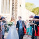 confetti throw for Hertfordshire bride in Barnet