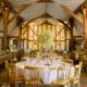wedding tables at Autumn wedding at South Farm in Hertfordshire