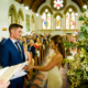 wedding ceremony at Ayot St Lawrence church in Hertfordshire