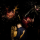 fireworks end the night at hertfordshire tipi wedding