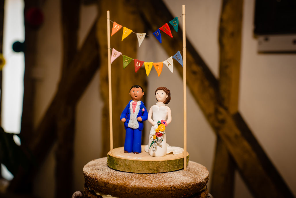 SOUTH FARM WEDDING CAKE TOPPER BY HERTFORDSHIRE WEDDING PHOTOGRAPHER