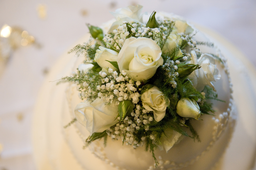 FLOWER WEDDING CAKE TOPPER FROM HATFIELD HOUSE WEDDING IN HERTFORDSHIRE