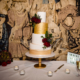 TIERED WEDDING CAKE AT HATFIELD HOUSE WEDDING IN HERTFORDSHIRE