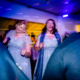 wedding bridesmaids dancing at chesfield downs wedding venue in hertfordshire