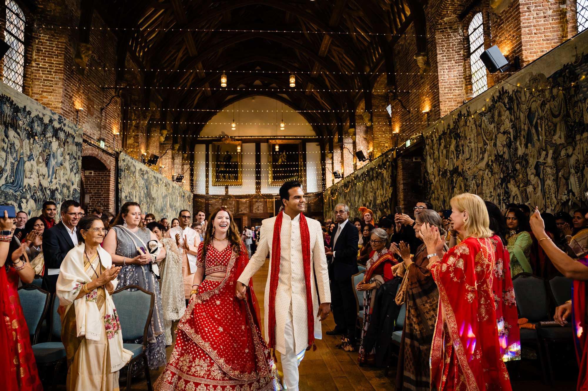 Hindu wedding at Hatfield house in Hertfordshire